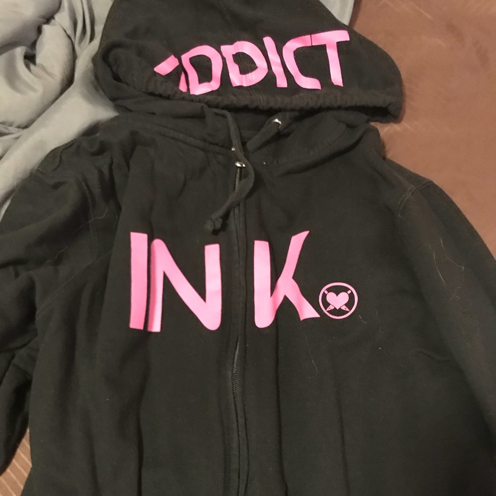 Ink addict zip hoodie